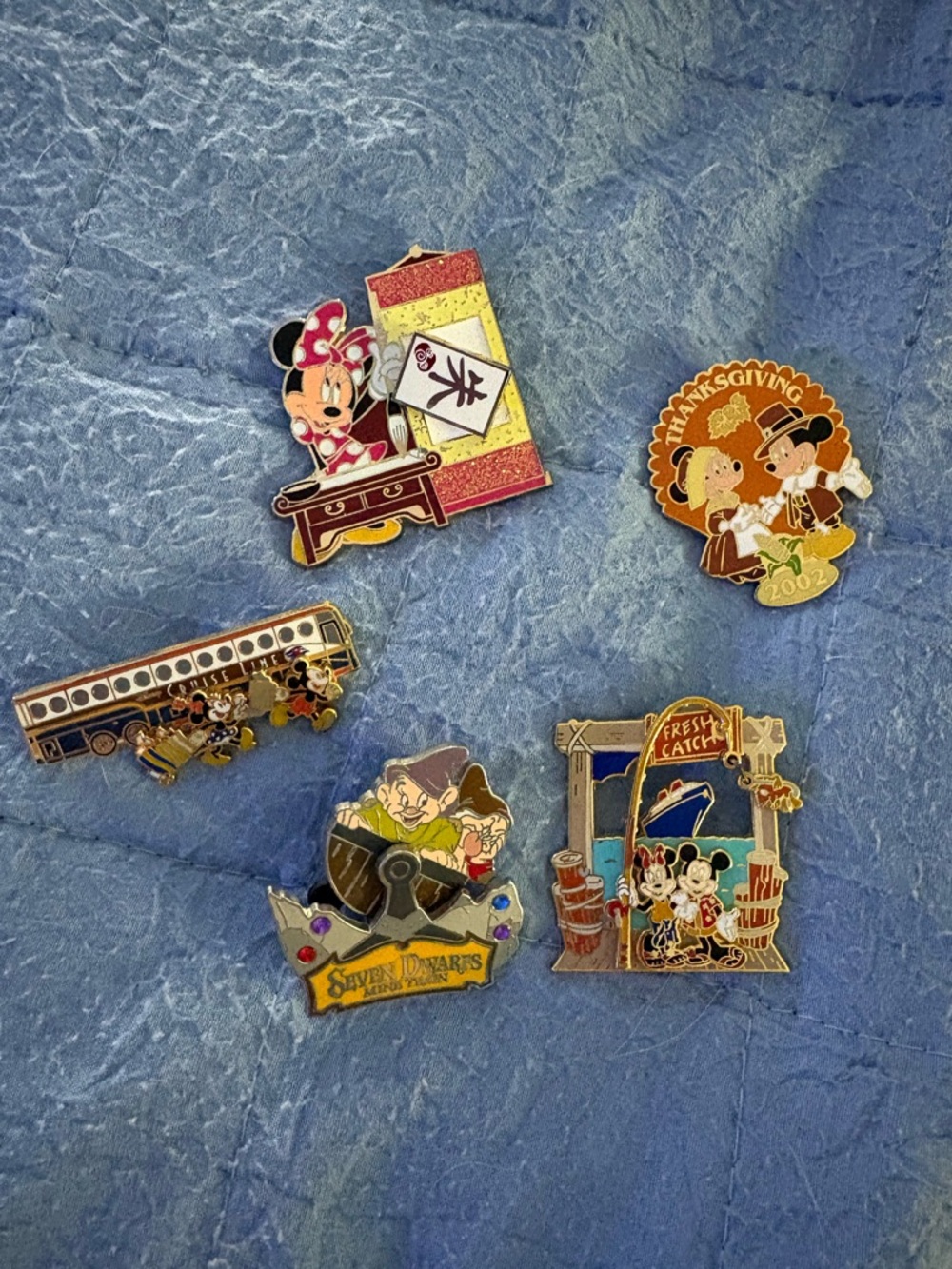 Disney older collectible, tradable pins, Disney cruise line Disney cast member.